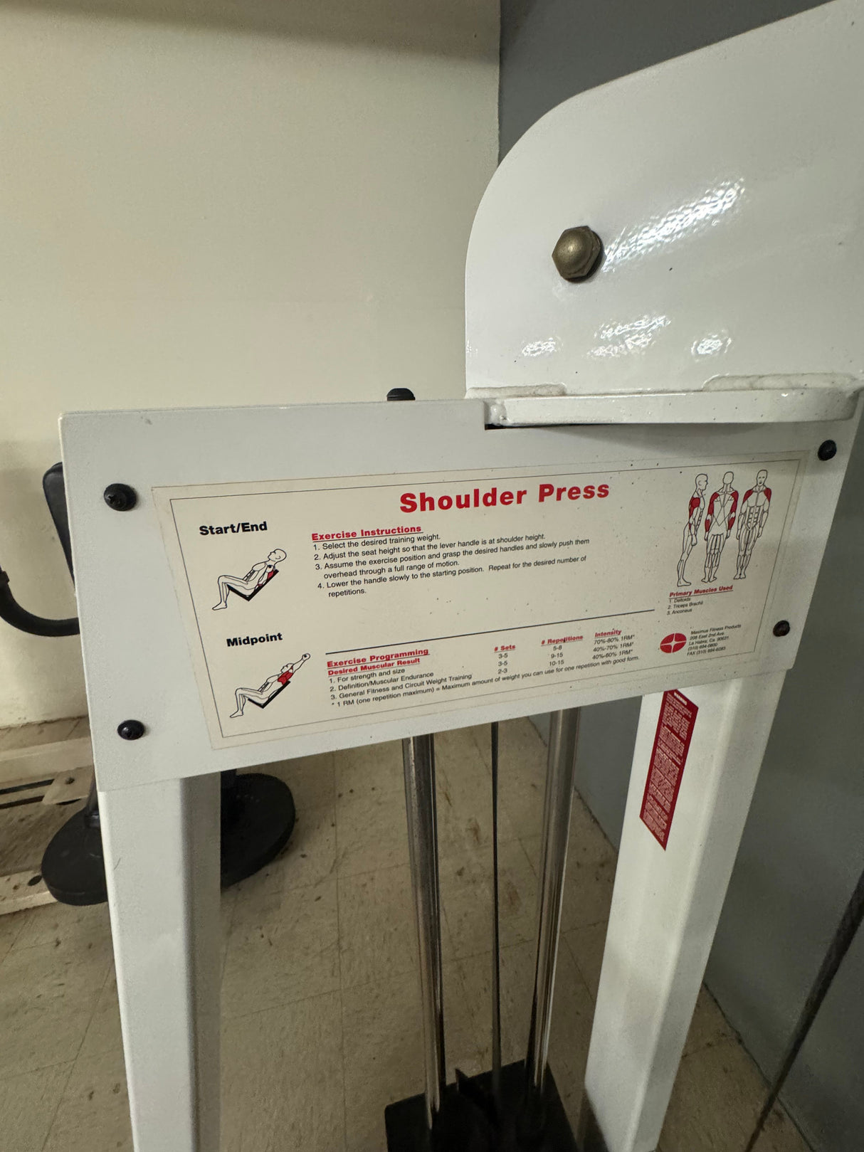 Pre-Owned Maximus Fitness Shoulder Press