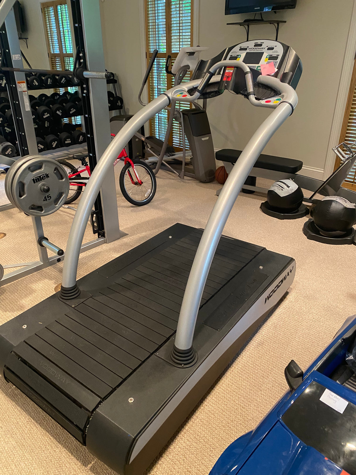 Pre-Owned Like New Woodway Desmo Treadmill from Eli Manning's Home Gym