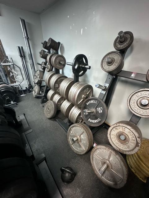 Pre-Owned Barbell Standard 2.5lb-45lb Plates - priced per pound - ExerciseUnlimited