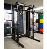 EU Commercial Functional Trainer + Squat Rack with 1:1 Ratio Weight Stacks - ExerciseUnlimited