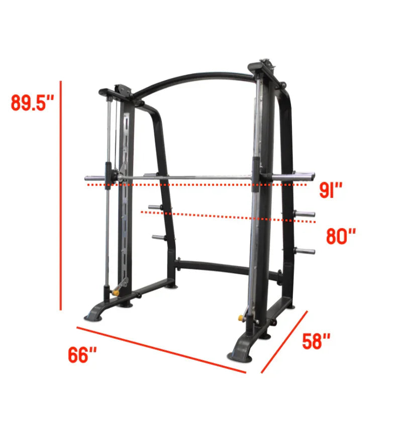 Exercise Unlimited Commercial Smith Machine, Counter Balanced